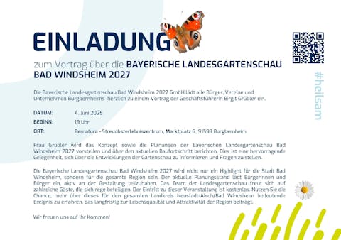 Einladung Landesgartenschau 2027